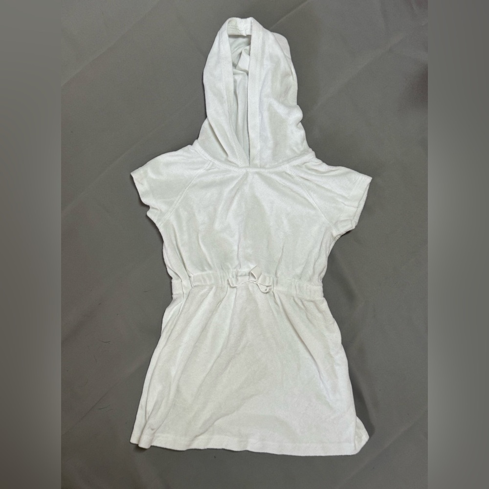 Hanna Andersson White Terry Hooded Swim Cover-Up – Size 5